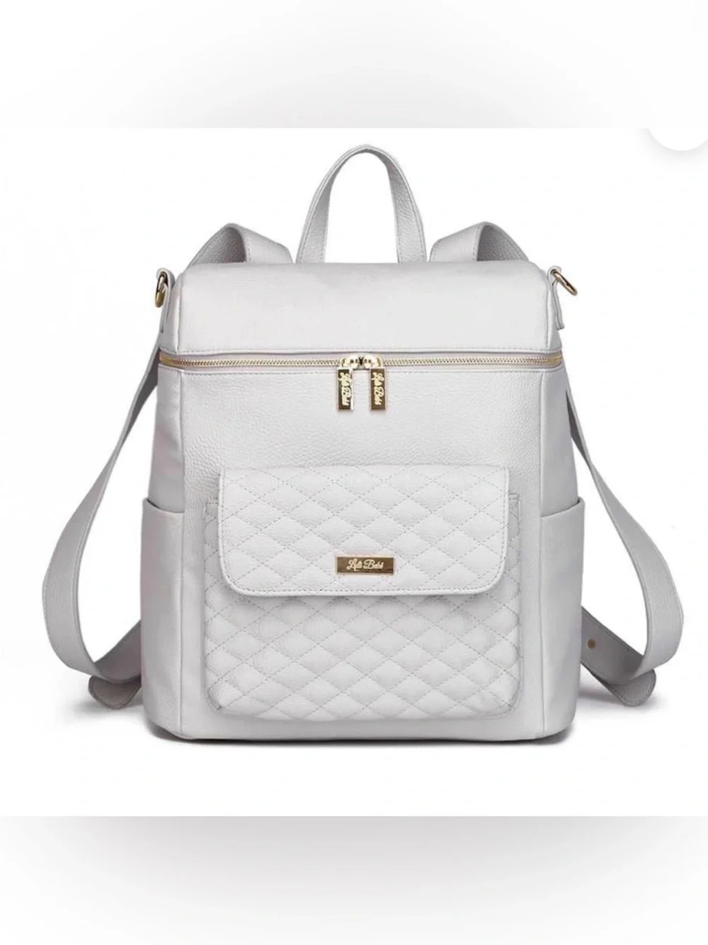 Luli Bebe Signature Diaper Bag Stone Grey